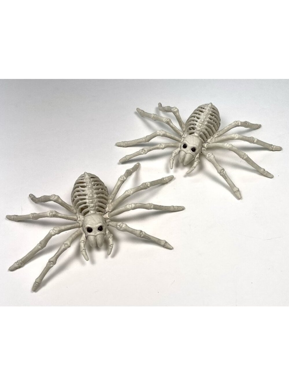 Lot 2 CRAZY BONEZ by Seasons 9.5" Skeleton Spider Bones Halloween Decor Prop EUC